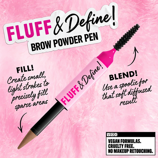Fluff & Define Brow Powder Pen 🖌️ | 24H Transfer-Resistant Cream-to-Powder ✨