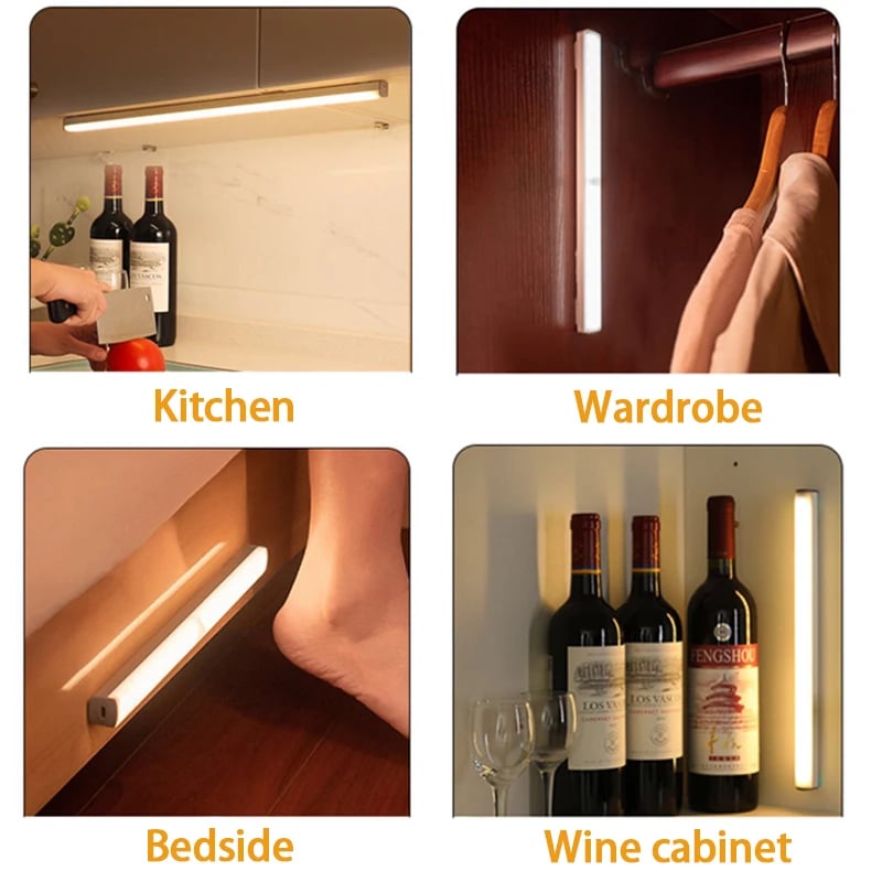 🔥LAST DAY SALE 40% OFF - 💡 Punch-free Smart Sensor Magnetic Rechargeable LED Lights