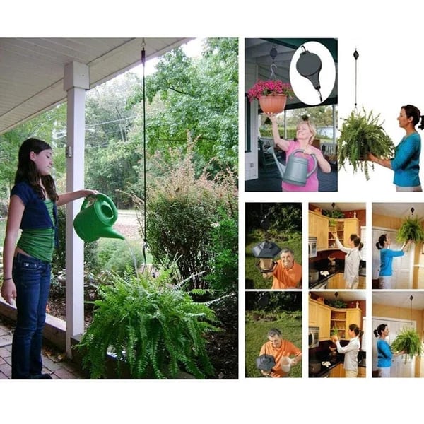Last Day 40% 0FF🌳Plant Pulley Set For Garden Baskets Pots, Birds Feeder
