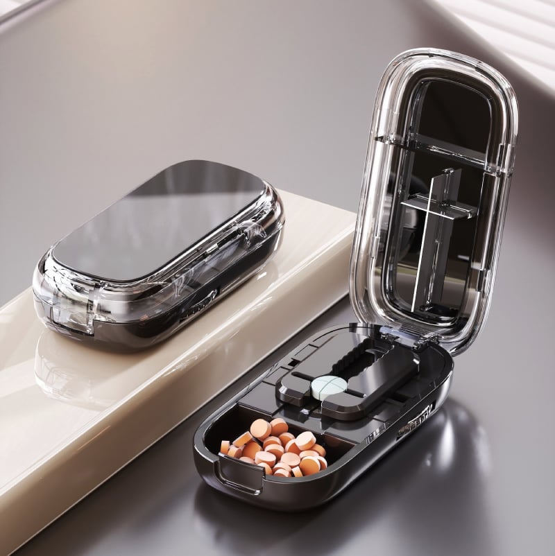 Adjustable Pill Cutter and Splitter for Multiple Pills