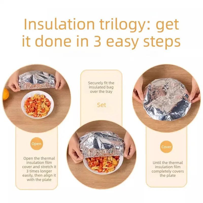 🍲🔥 Keep Food Warm Longer – Aluminum Foil Food Covers | Buy 1 Get 1 Free (100PCS)