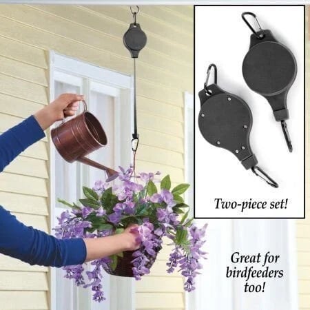 Last Day 40% 0FF🌳Plant Pulley Set For Garden Baskets Pots, Birds Feeder