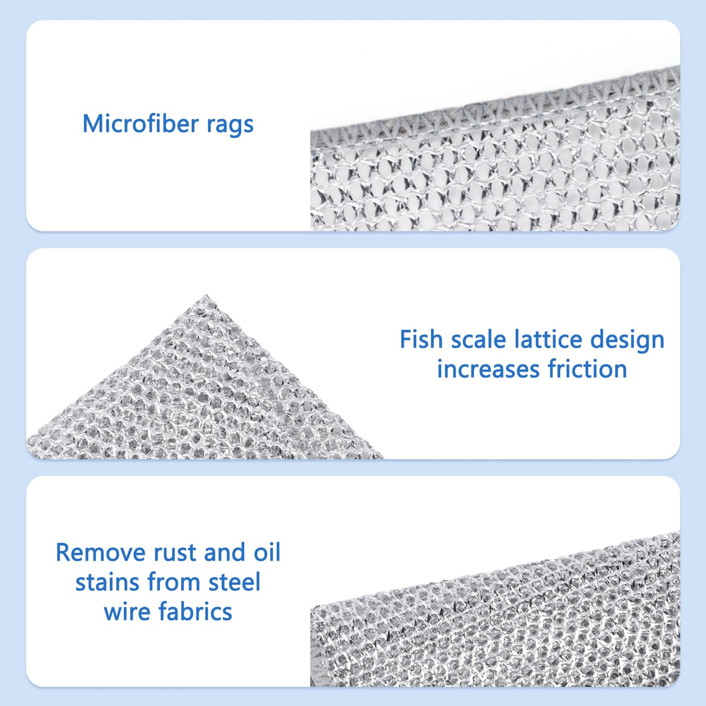 🔥Buy 1 Get 1 FREE (20 Cloths)🔥Reusable Diamond Weave Scrubber Cloths