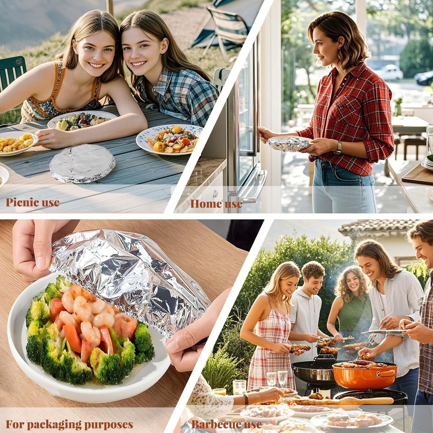 🍲🔥 Keep Food Warm Longer – Aluminum Foil Food Covers | Buy 1 Get 1 Free (100PCS)