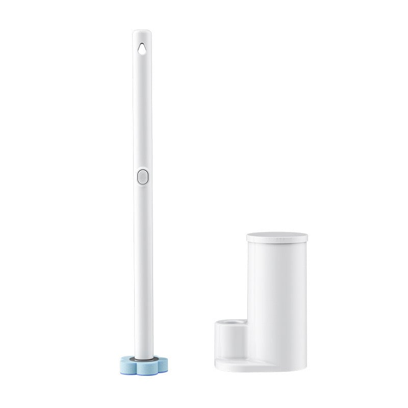 🚽 Disposable Toilet Brush Kit with Holder – Hygienic Deep Cleaning Wand + 5/15/25/35 Refill Heads