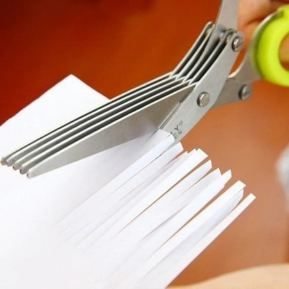 🔥Buy 1 Get 1 Free($13.99 Each)🎁5 Blade Kitchen Salad Scissors