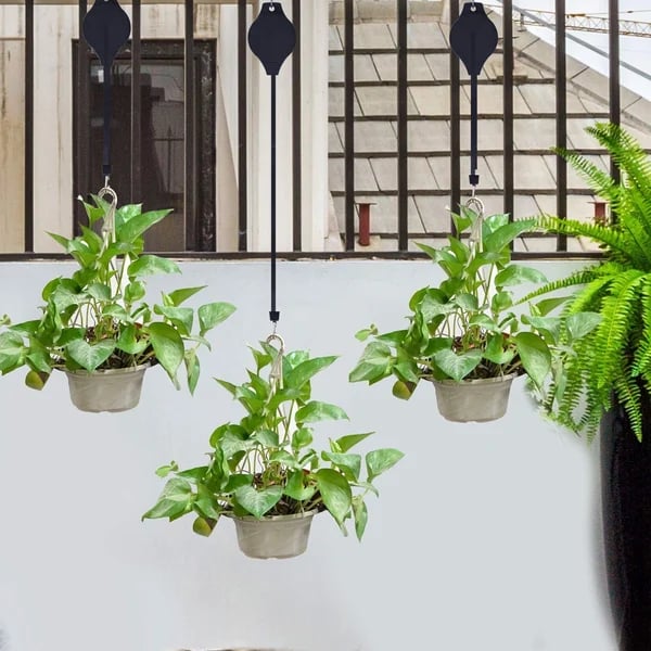 Last Day 40% 0FF🌳Plant Pulley Set For Garden Baskets Pots, Birds Feeder