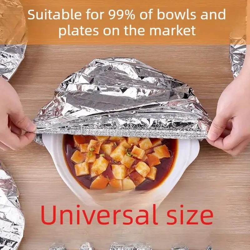 🍲🔥 Keep Food Warm Longer – Aluminum Foil Food Covers | Buy 1 Get 1 Free (100PCS)