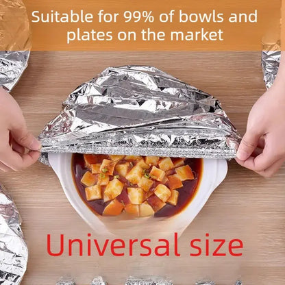 🍲🔥 Keep Food Warm Longer – Aluminum Foil Food Covers | Buy 1 Get 1 Free (100PCS)