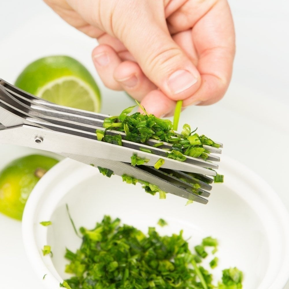 🔥Buy 1 Get 1 Free($13.99 Each)🎁5 Blade Kitchen Salad Scissors